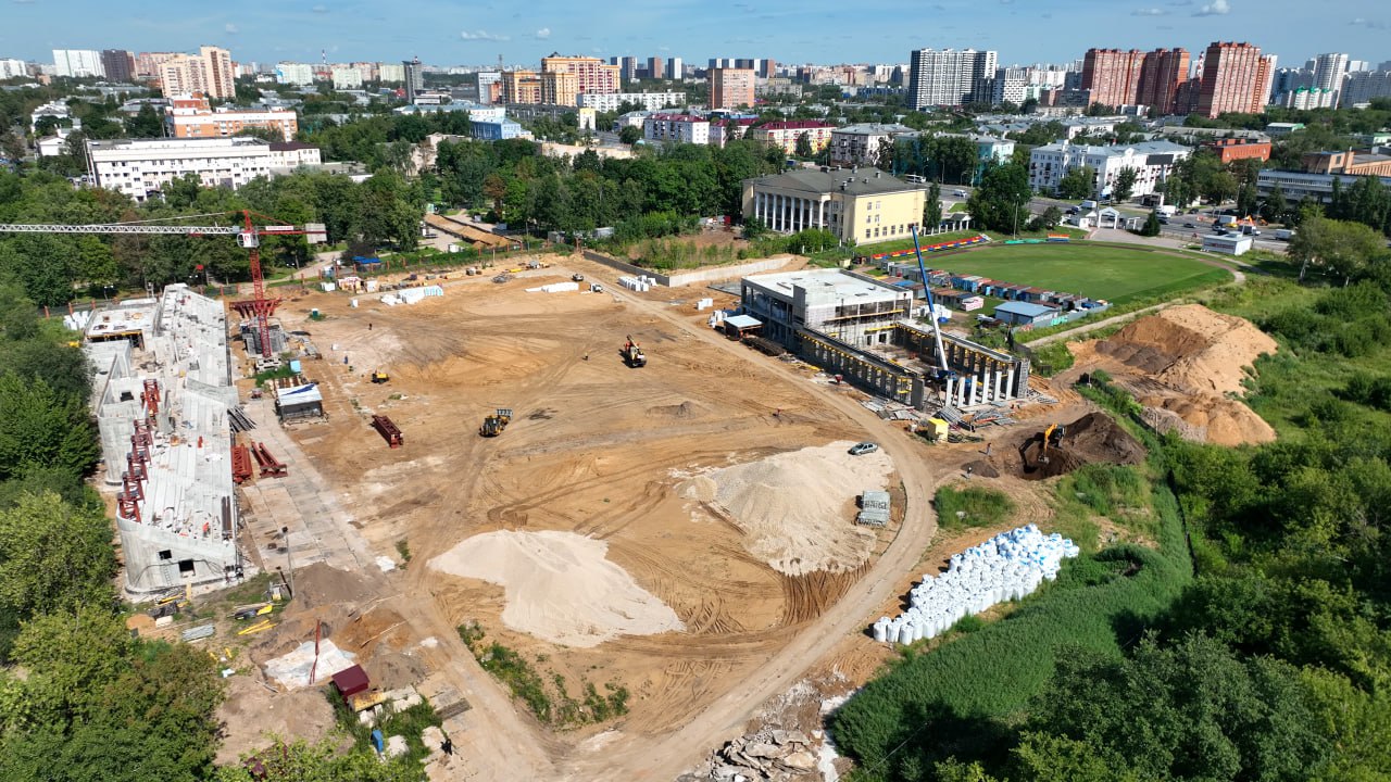Реконструкцию стадиона «Торпедо» в Люберцах завершили на 45 процентов